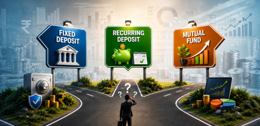 Fixed Deposit vs Recurring Deposit vs Mutual Fund: Which Investment Option is Better?