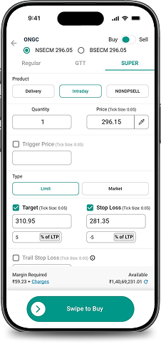 Smart Multi Leg Order Trading with Super Order