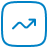 solar graph line icon